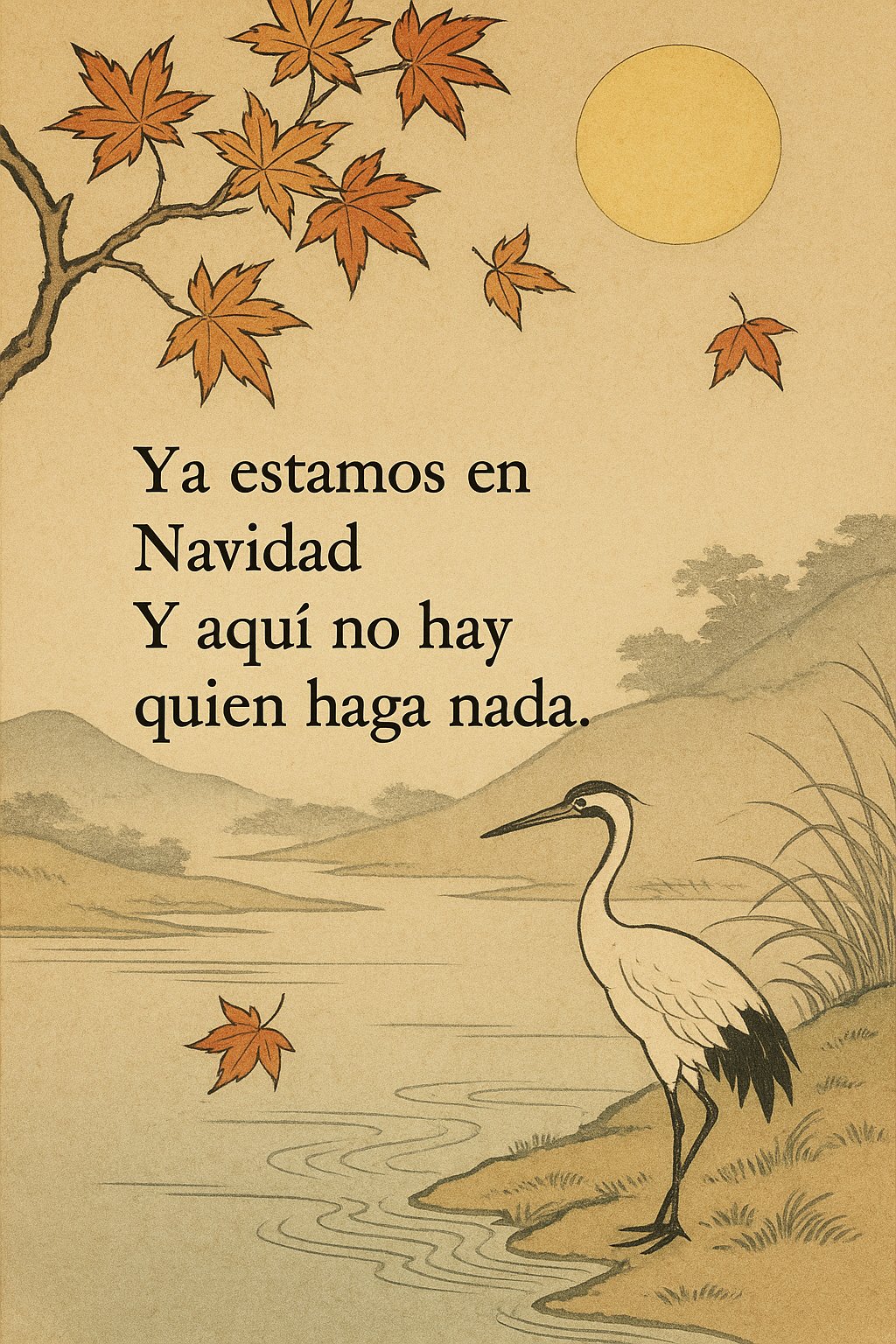 Un haiku que captura la procrastinación temporal con la adopción de IA a través de los doce meses del año